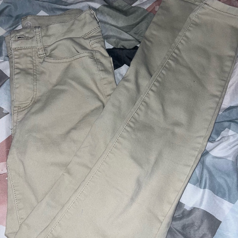 Khaki jeggings